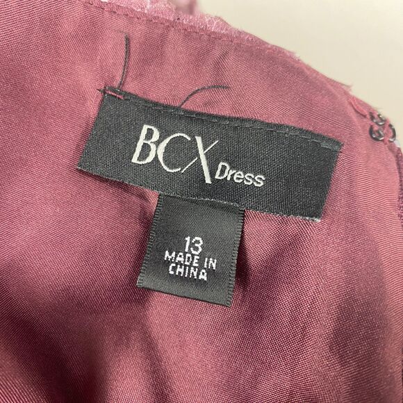 BCX Fit n Flare Floral Party Dress 13 Sweetheart Neckline Textured Cutouts Macys - Picture 13 of 15